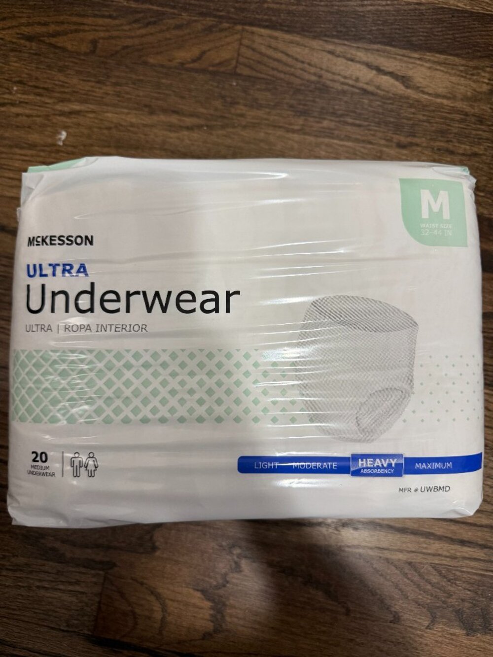 McKesson Adult Disposable Pull On Up Underwear Diapers M Heavy Absorbency 80 Ct.